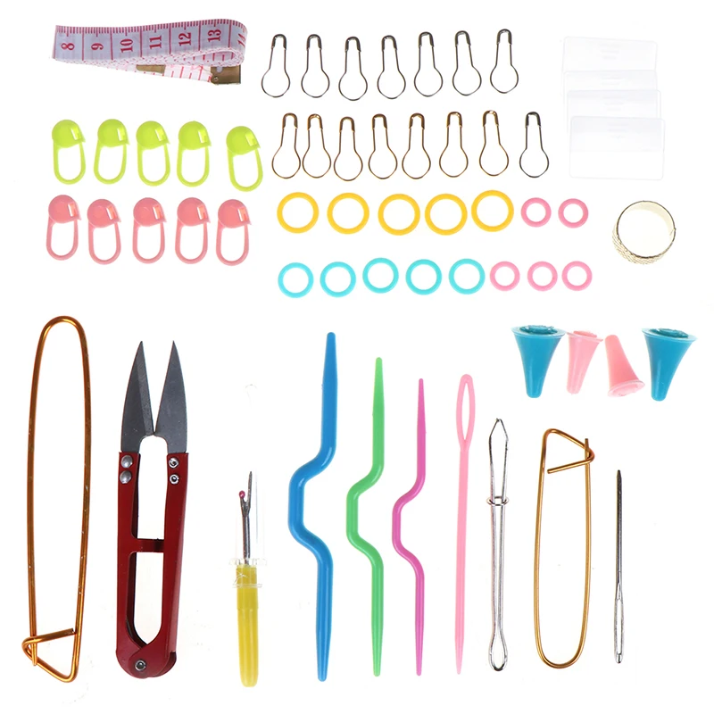 56 pezzi uncinetto maglia filato tessuto per maglieria ago Clip Marker Tool Set vendita calda