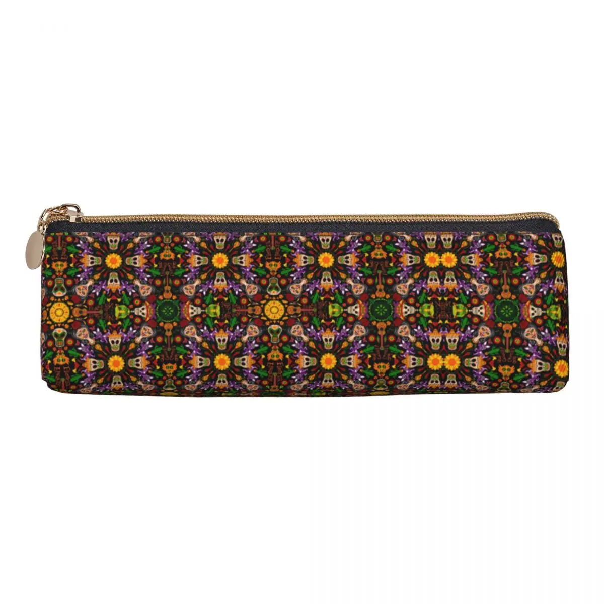 Abstract Mandala Pencil Case Mexican Style College Pencil Pouch Boy Girl Triangle Vintage School Pencil Cases Design Supplies