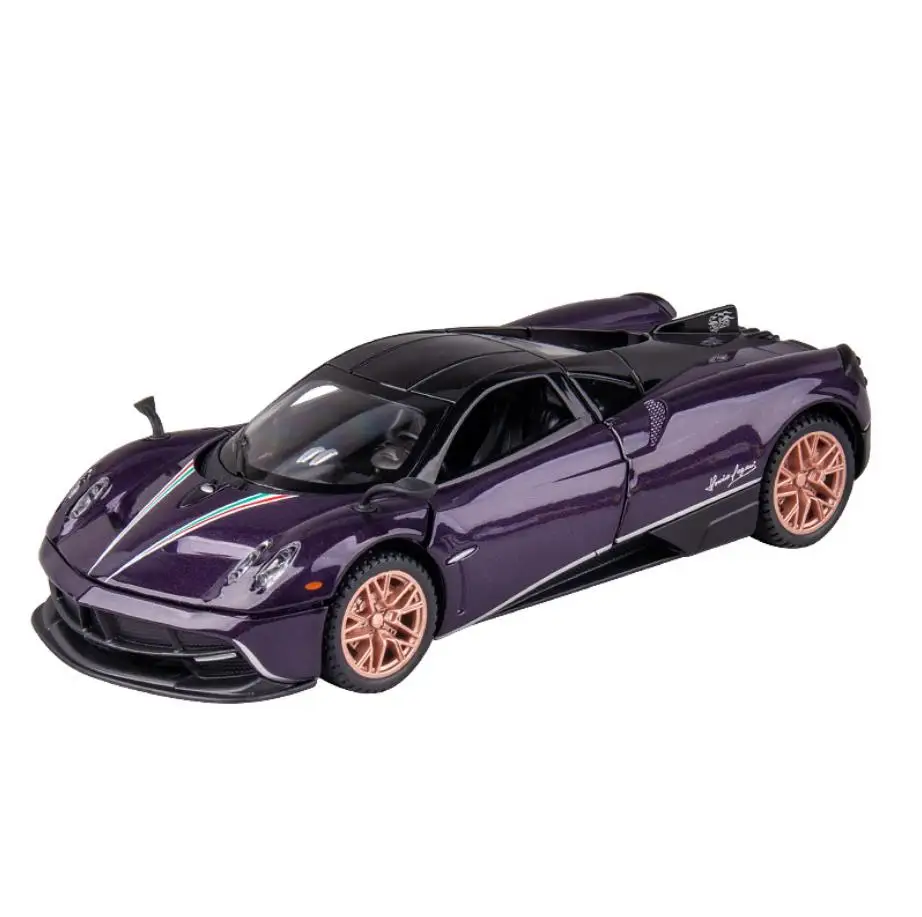 Wildani Huayra-Voiture l'inventaire en métal moulé sous pression, modèle Dinastia, super sport, avec lumière et son, véhicule à remonter, collection de jouets, échelle 1:32