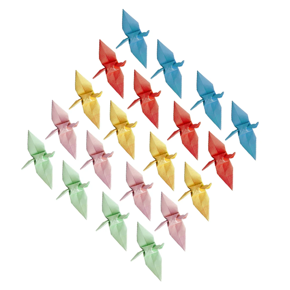 

100 Pcs Thousand Paper Crane Decoration Origami Anniversary Decals Confetti Centerpieces Decorate Birthday