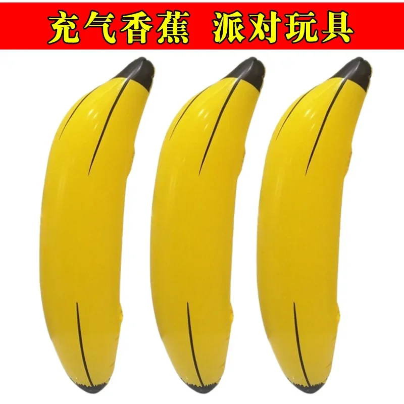 Bananas inflables de PVC de 5 piezas, juguete para bar individual, ambiente de día, promoción, accesorios de entretenimiento para escenario