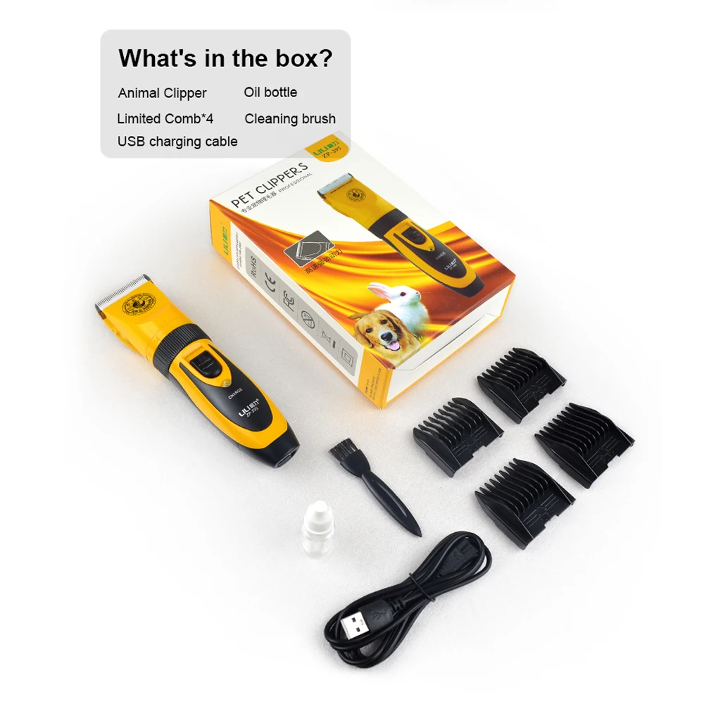 

Professional Animal Cat Electric Pet Dog Hair Trimmer Cordless Pet Hair Clippers Hair Remover