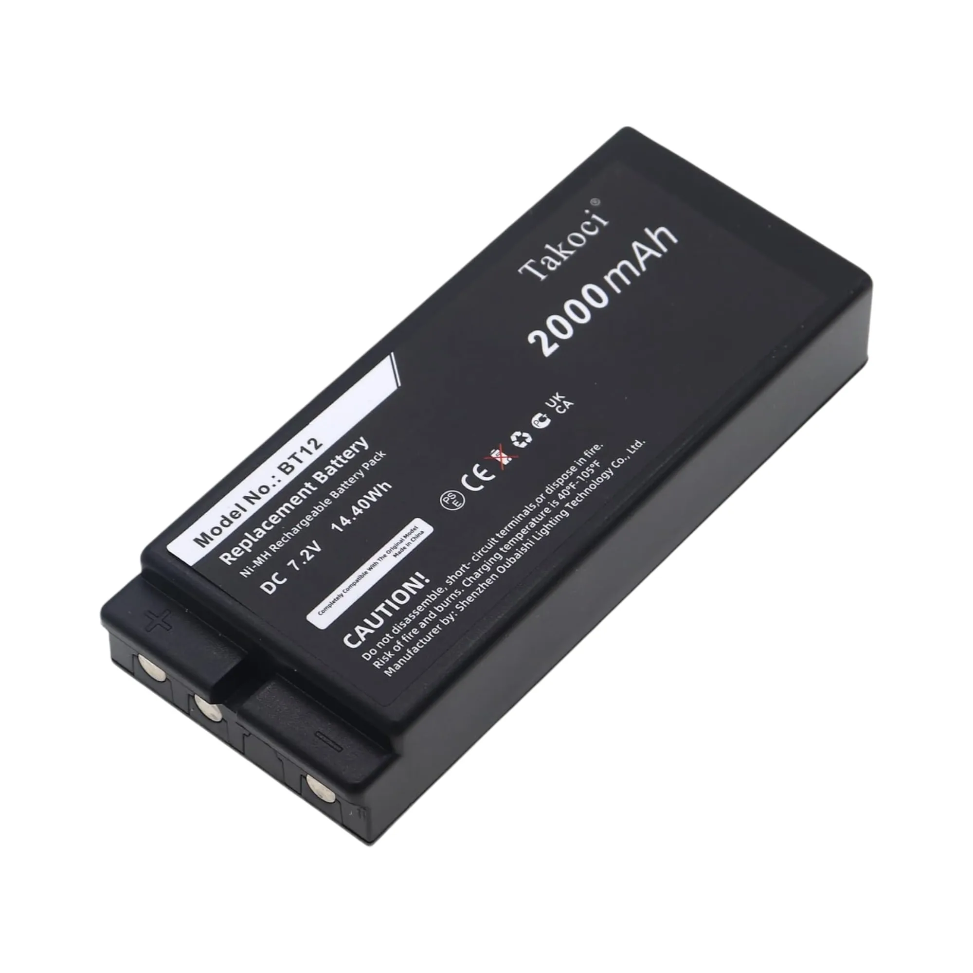 

Crane Remote Control Replacement Battery 2000mAh for IKUSI,TM63 ,TM64 02, 2303696,BT12