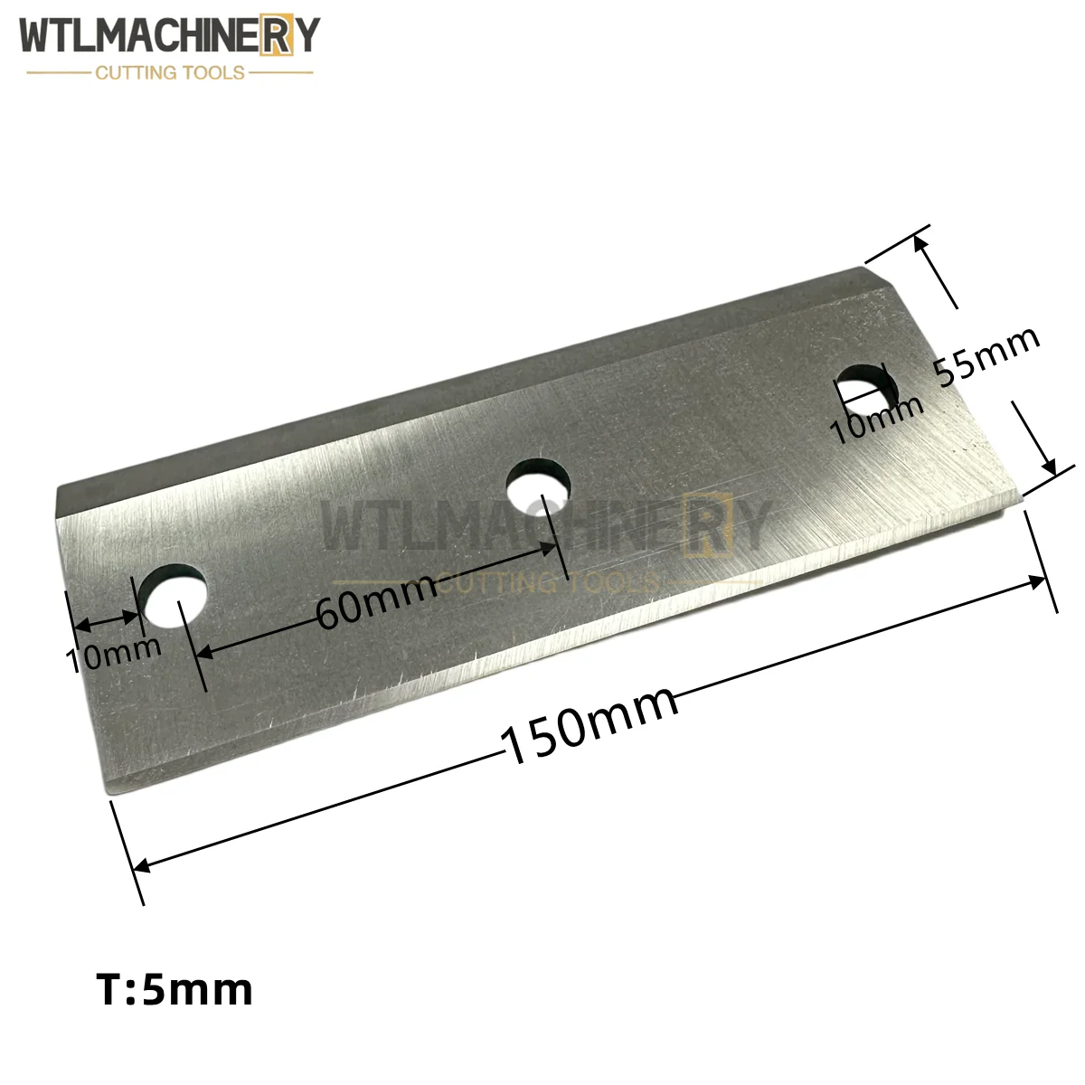 2 Stück Holzhack klinge 150x55x5mm 3 Löcher Holzhacker Holzstapel Hackmesser Klingen Piercing Klinge Werkzeuge Loch abstand 60mm