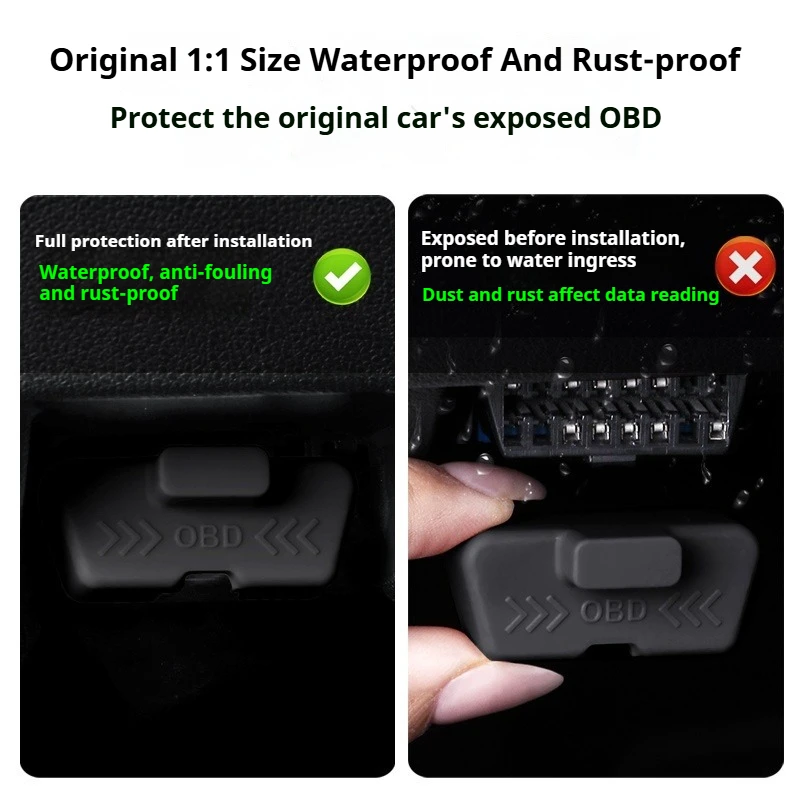 ل تسلا نموذج 3 Y X S سيارة obd غطاء منفذ سيليكون الصدأ واقية obd ميناء قفل حامي كم obd انسداد قبعات اكسسوارات السيارات #6