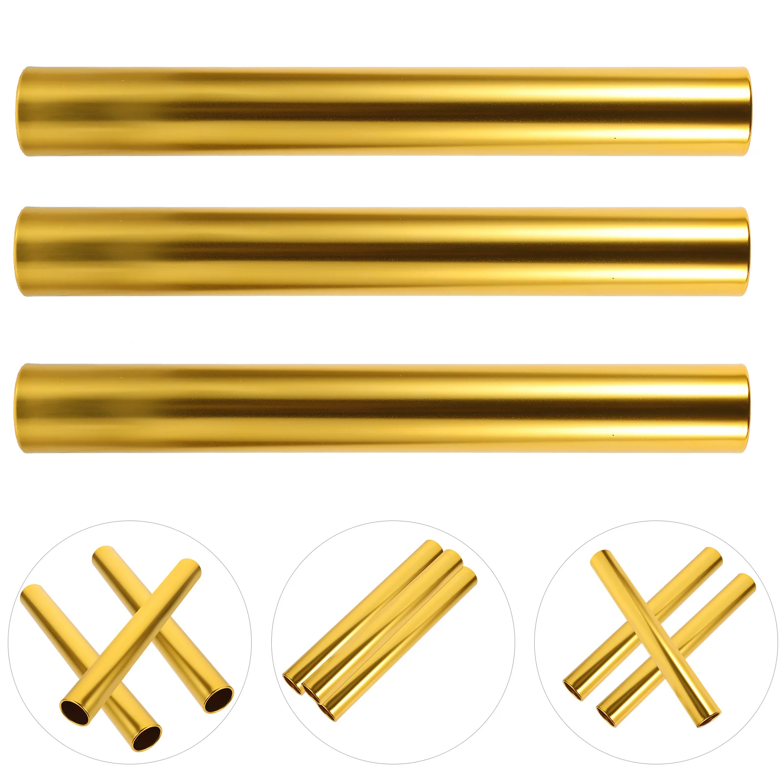 

3Pcs Color Relay Stable Design for School Field Race Kids Racing Accessory Track Relaying Stick