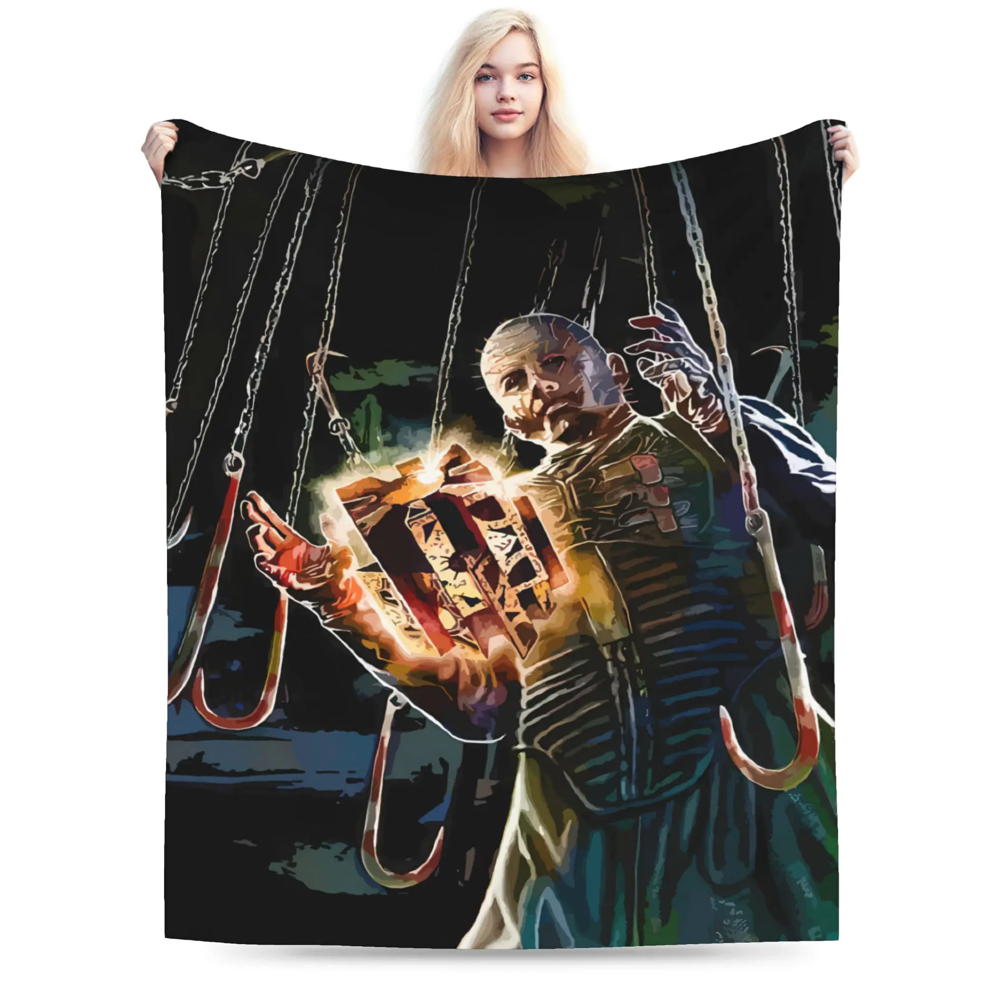 Hellraiser Pinhead Lament Blanket Quality Soft  Bedding Throws Winter Kids Home Decor Funny Bedspread