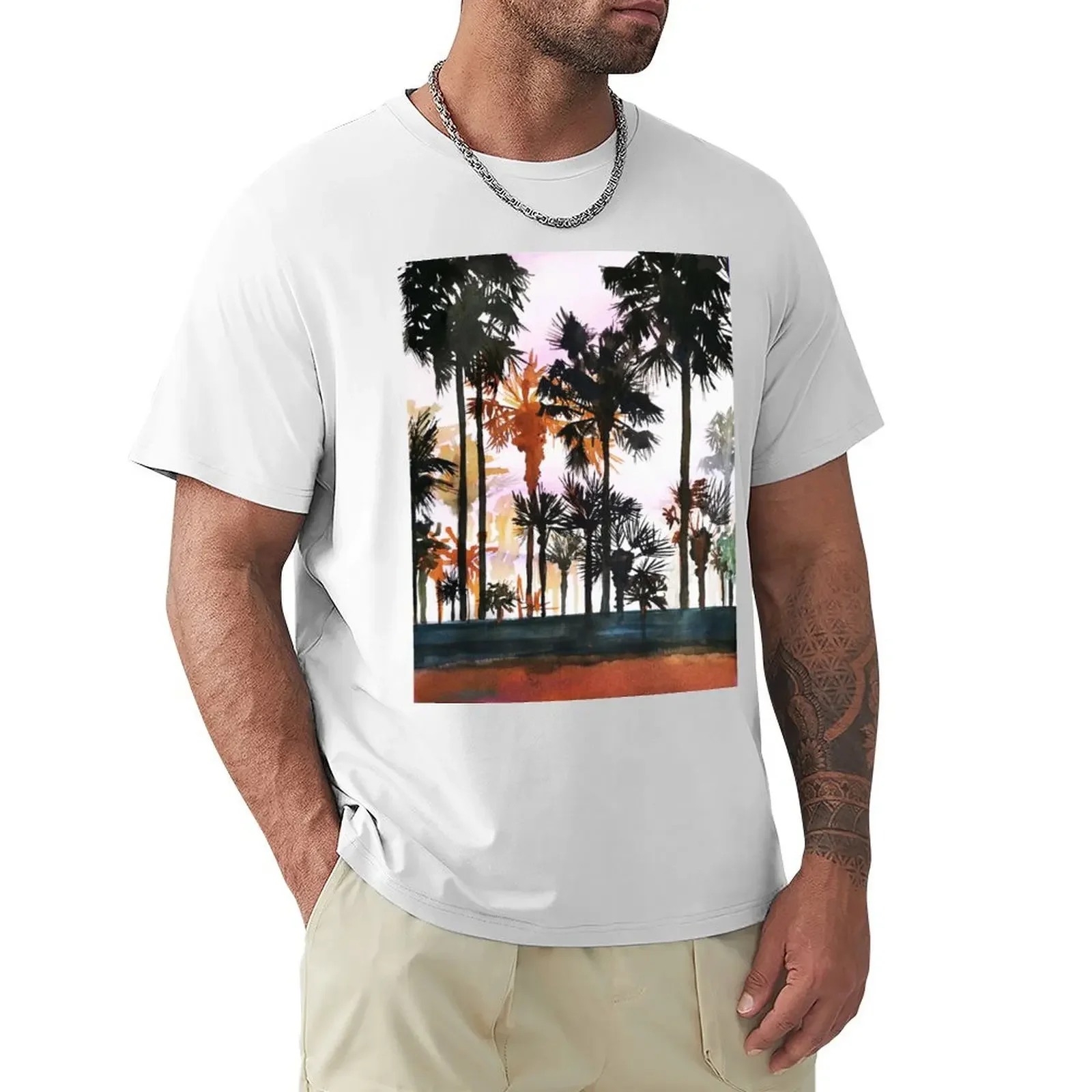 California dream, palm trees, sunset strip T-Shirt shirts graphic tee boys whites mens fashion