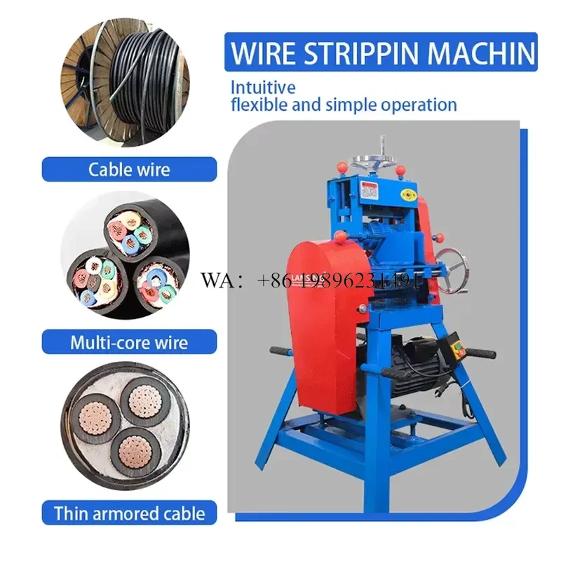Wmwmnu Automatic Industrial Wire Stripper Peeling Cable Manufacturing Equipment with Efficient Cutting and Stripping