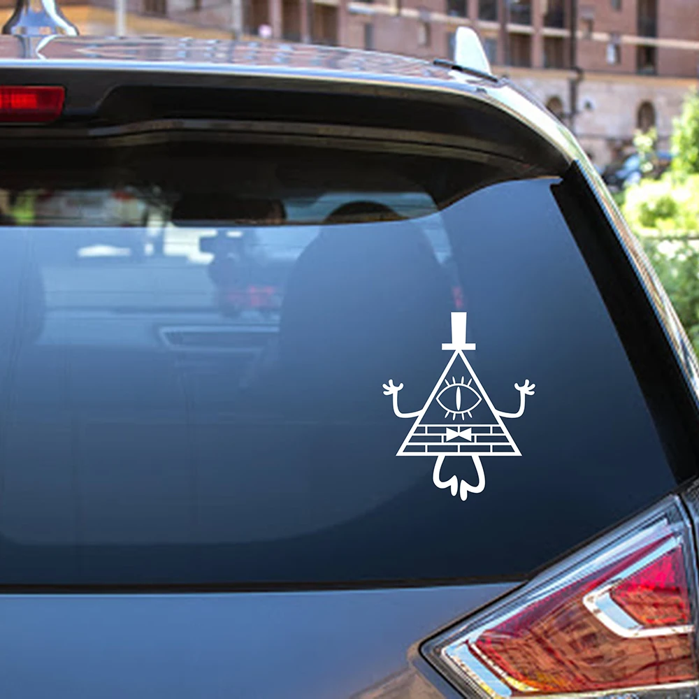 

Gravity Falls Bill Cypher Car Decals Funny Cartoon Styling Craft Stickers Windows Bumper Decoration