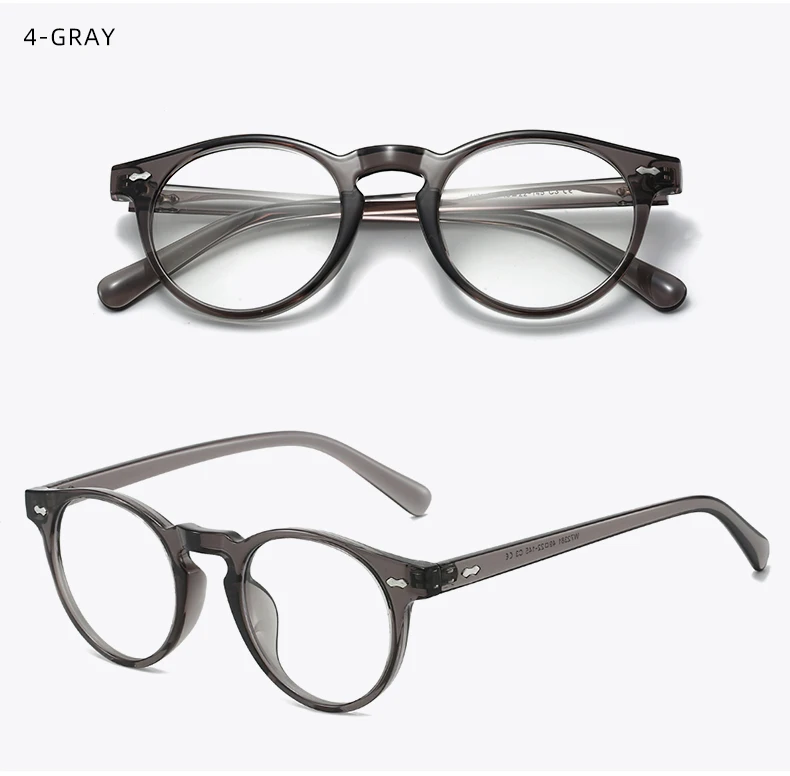 Retro-Klassiker im neuen Stil TR90-Brille mit rundem Rahmen – Must-Have-Streetwear-Accessoire für trendige Männer und Frauen – Detail 12