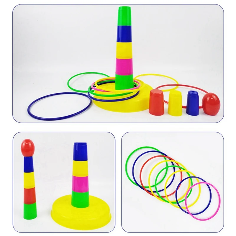 Children Toys Throwing Games Ring Outdoor Sports Games Plastic Toss Rings Parent-Child Interactive Circle Layers Early Toy