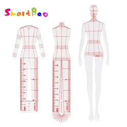 Women Fashion Drawing Ruler Figure Drawing Template for Fashion Design Fashion Illustration Sketch Template Female