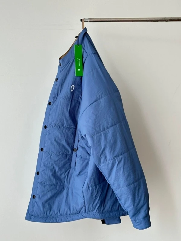 

Свободная двусторонняя хлопковая куртка с ретро-воротником, осенне-зимняя, теплая, повседневная, с пуговицами, молодежная, модная