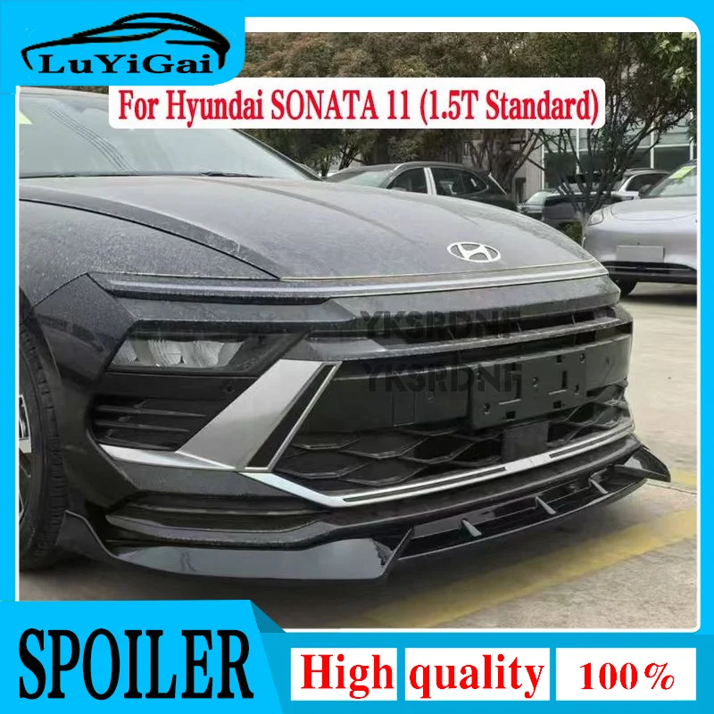 Для Hyundai SONATA 11 (1,5 т стандарт и 2,0 т N-Line) автомобильные бамперы, детали для авторемонта, передний спойлер из АБС-пластика, сплиттер 2024+