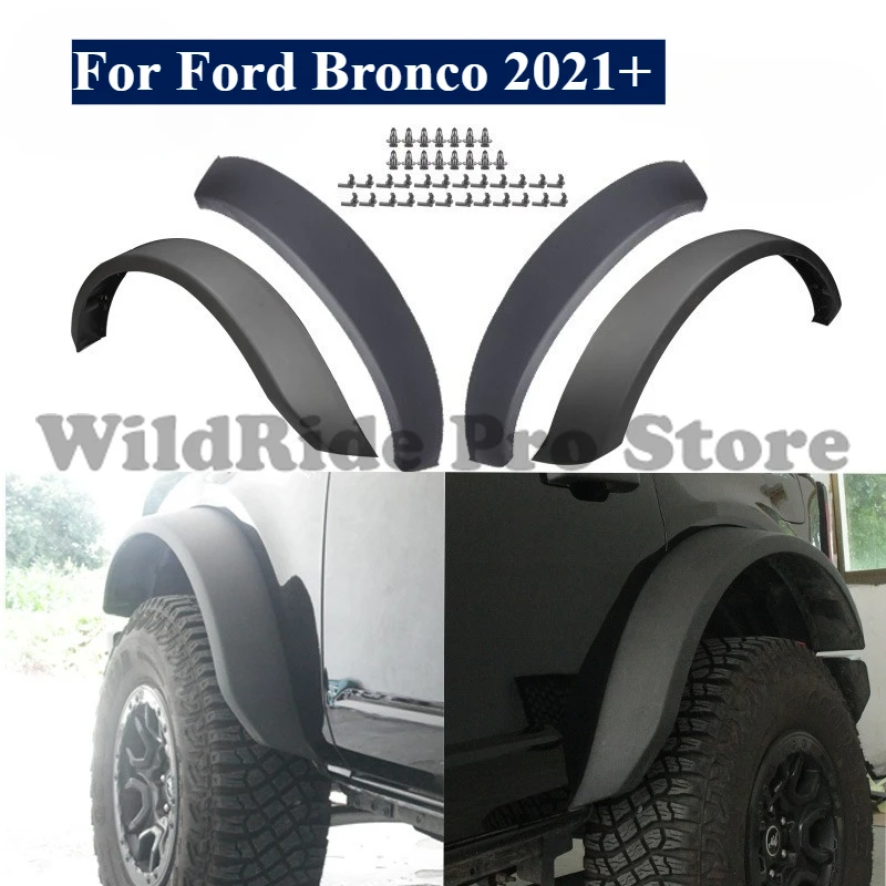 

For Ford Bronco 2021+ Fender Flares Kit (M-9164-BFK) - Wide/Narrow Wheel Arch Replacement Parts