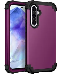 3 in 1 Heavy Duty Armor Shockproof Case For Samsung Galaxy A15 A25 A35 A55 A16 A26 A36 A56 A17 A37 A57 5G TPU Plastic Cover