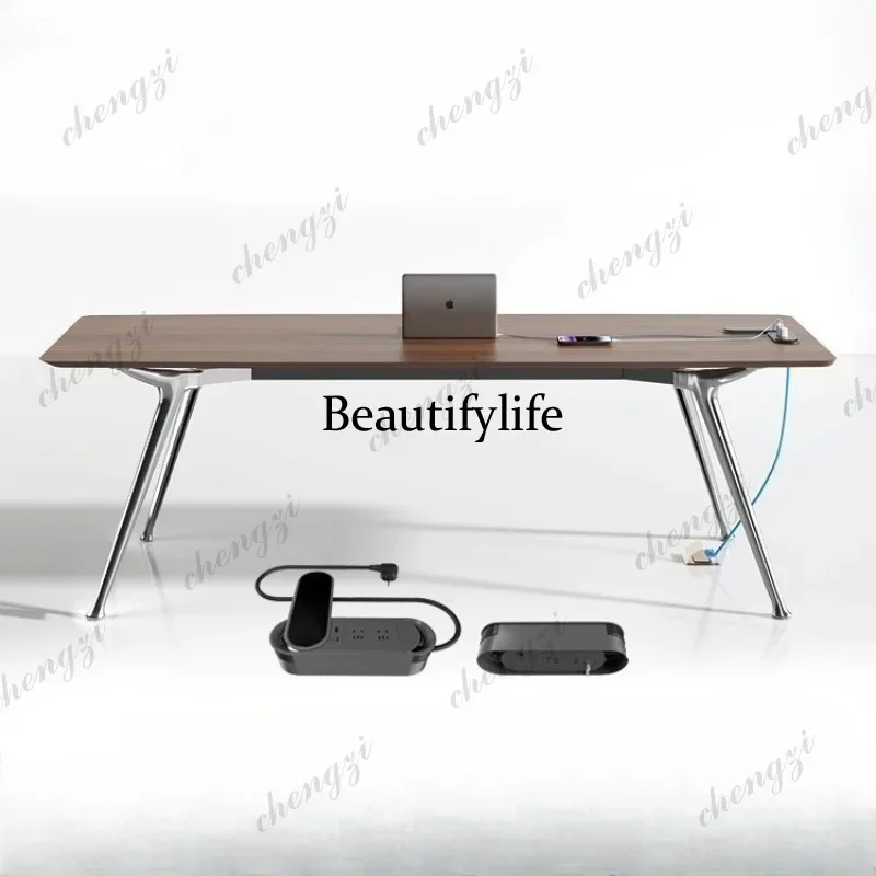 Boss desk simple modern manager, head desk supervisor table and chair combination, home deskA68