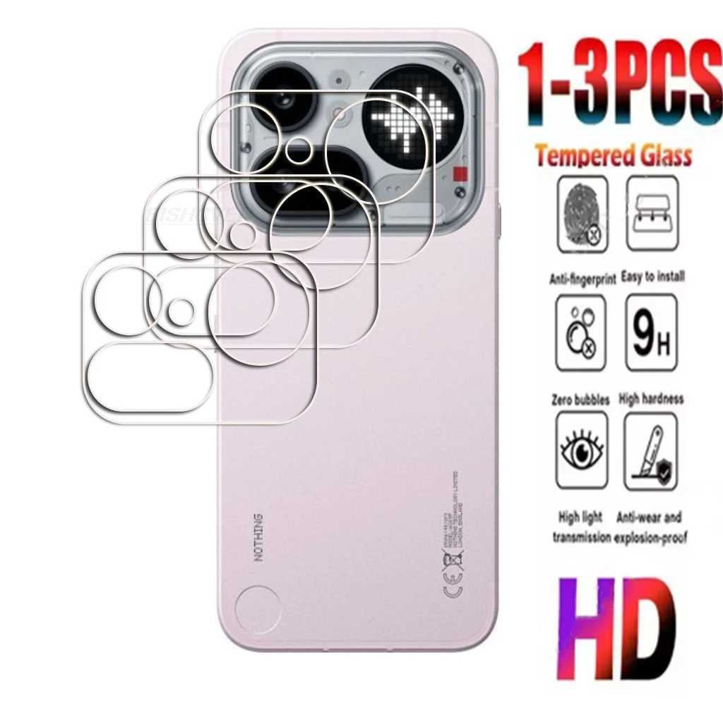 1-3 SZT. Szkło Ochronne 3D 9H na Obiektyw Aparatu do Nothing Phone 4a Pro 6.83″ NothingPhone4a Phone4a…
