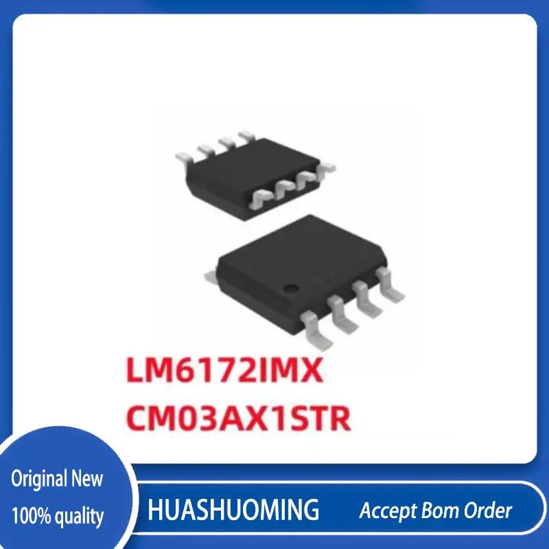 10Pcs/Lot     LM6172   LM6172IMX   CM03AX  CM03AXISTR     SOP-8