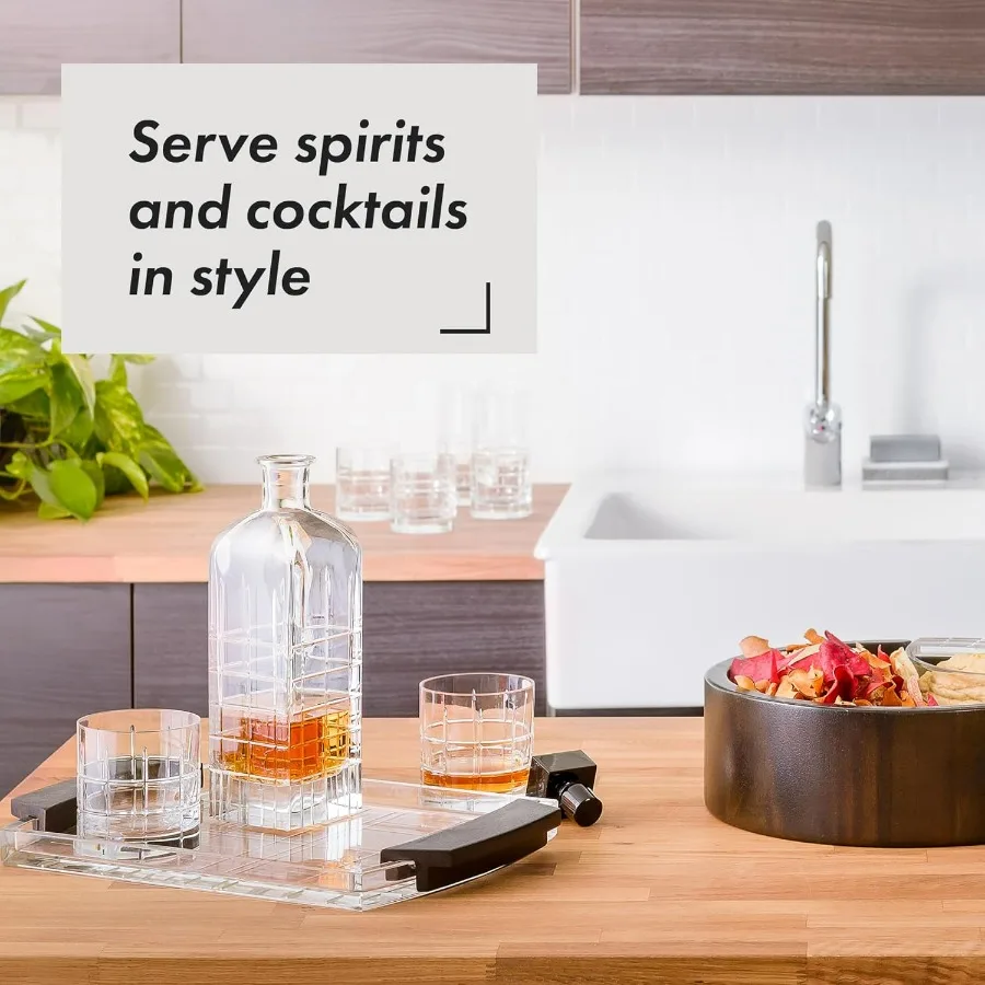 طقم زجاجي مزدوج الطراز القديم من ستريت مكون من قطعتين 11.5 Fl. أوز رويال بيك تصميم الأواني الزجاجية للويسكي بوربون جين تخدم الكوكتيلات Ma #5