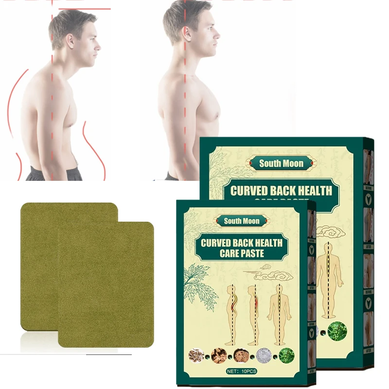 10/60PCS Back Correction Patch Neck Lean Forward Spine Hunchback Orthopedic Stickers Improve Bad Posture Breathable Herbal Care