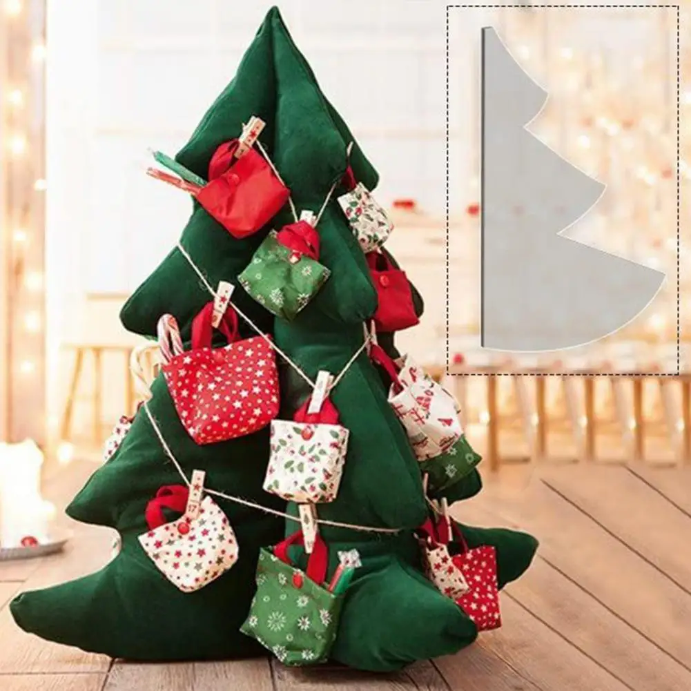 Christmas Tree Template Long-lasting Accuracy Fabric Sewing Template for Diy Xmas Decor