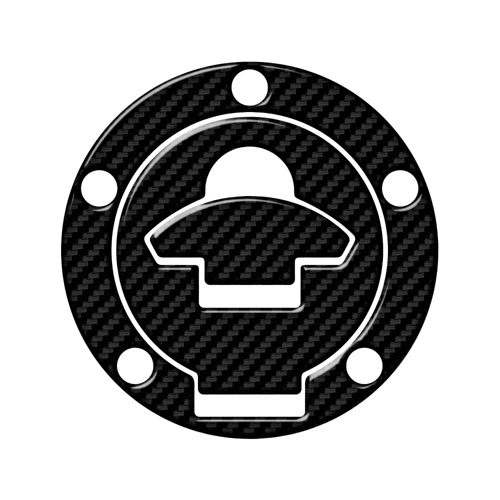 

For Since 2002, Transparent Carbon Fiber Exterior Motorcycle Fuel Cap Stickers for Ducati Models