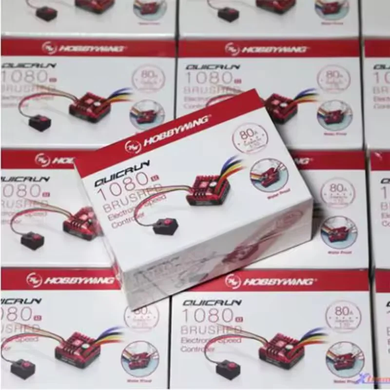 新しい HobbyWing QuicRun ESC 1:10 1/8 アップグレード 1080 G2 クローラーブラシ起毛 WP 80A 電子スピードコントローラー 1/8 1:10 RC カー