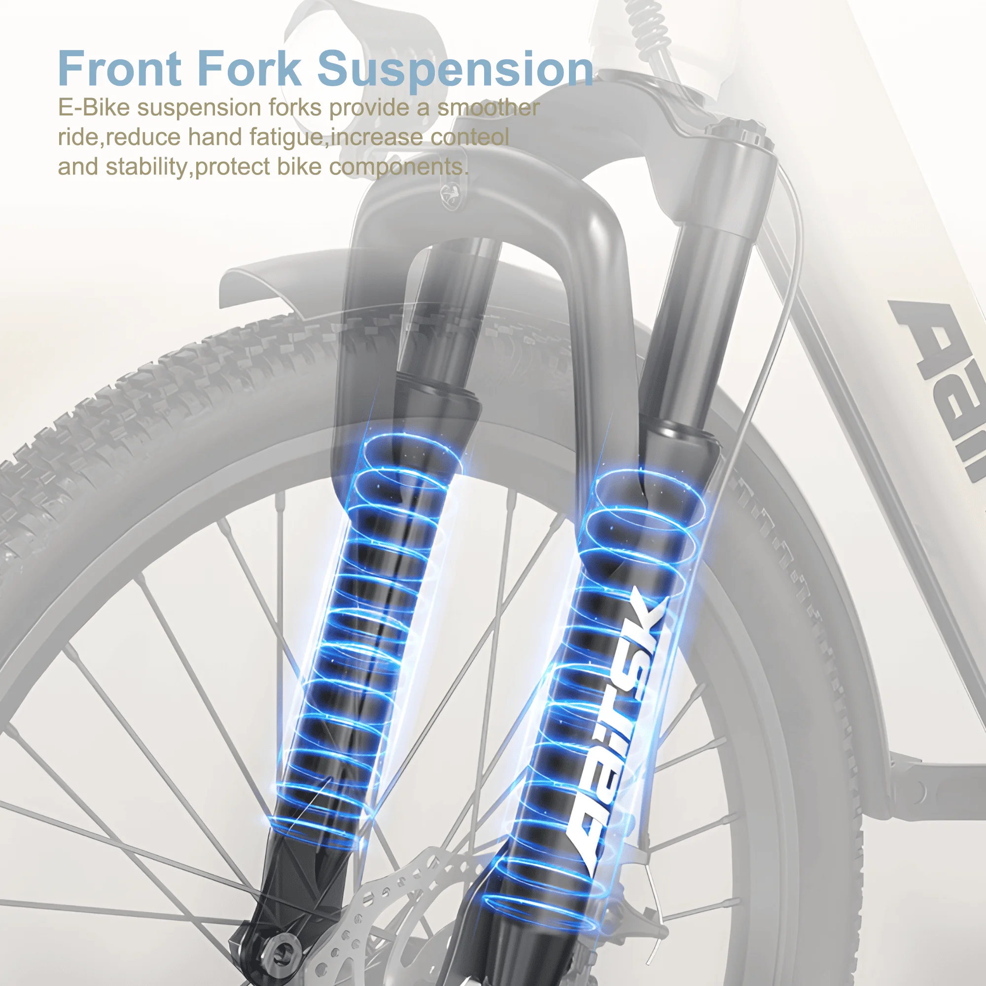 دراجة كهربائية للبالغين الذروة 750 وات 23 ميجا في الساعة للتنقل دراجة جبلية كهربائية بطارية ليثيوم 36 فولت، 7 سرعات، 24 بوصة تعليق شوكة أمامية للإطارات #4