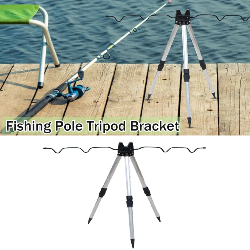 

Portable Carp Fishing Rod Holder Stand Fishing Pole Telescopic Tripod Stand Fishing Rod Holders Fishing Accessories