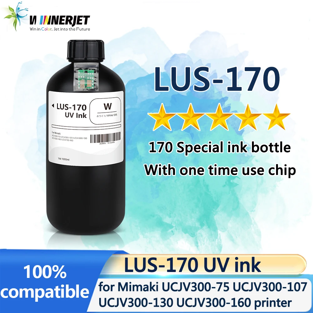

LUS-170 UV ink With one time use chip for Mimaki UCJV300-75 UCJV300-107 UCJV300-130 UCJV300-160 printer 170 Special ink bottle