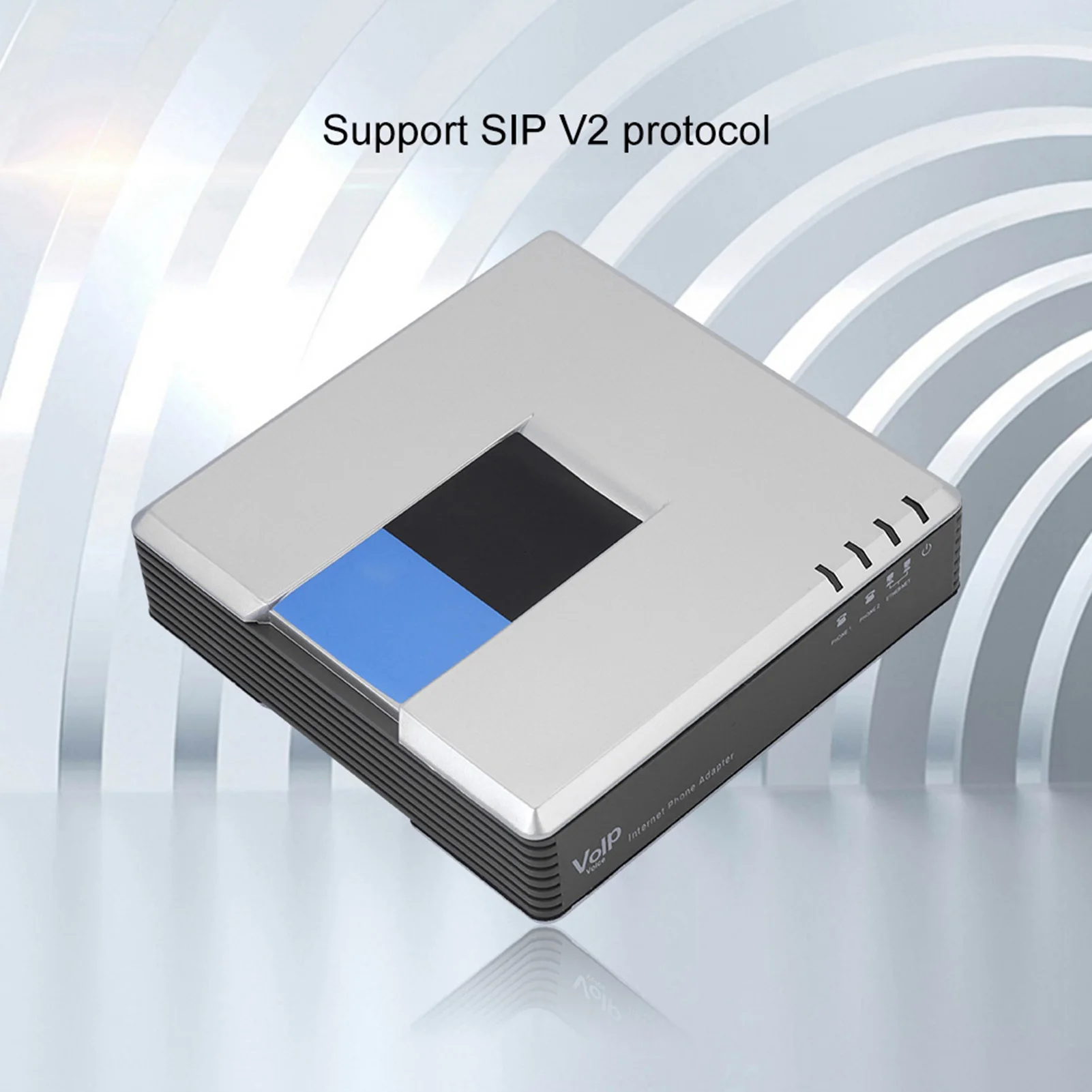 2 Ports Adapter SIP Internet Phone Adapter Gateway VoIP Gateway Internet Phone 2 Ports Adapter SIP RJ45 Cable For Linksys PAP2T