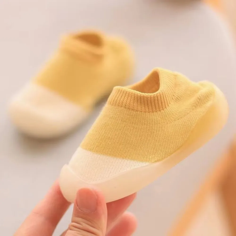 First Walkers Non-Slip Sole Baby Socks Shoes Soft Rubber Baby Walking Shoes Knitted Booties Comfortable view 5