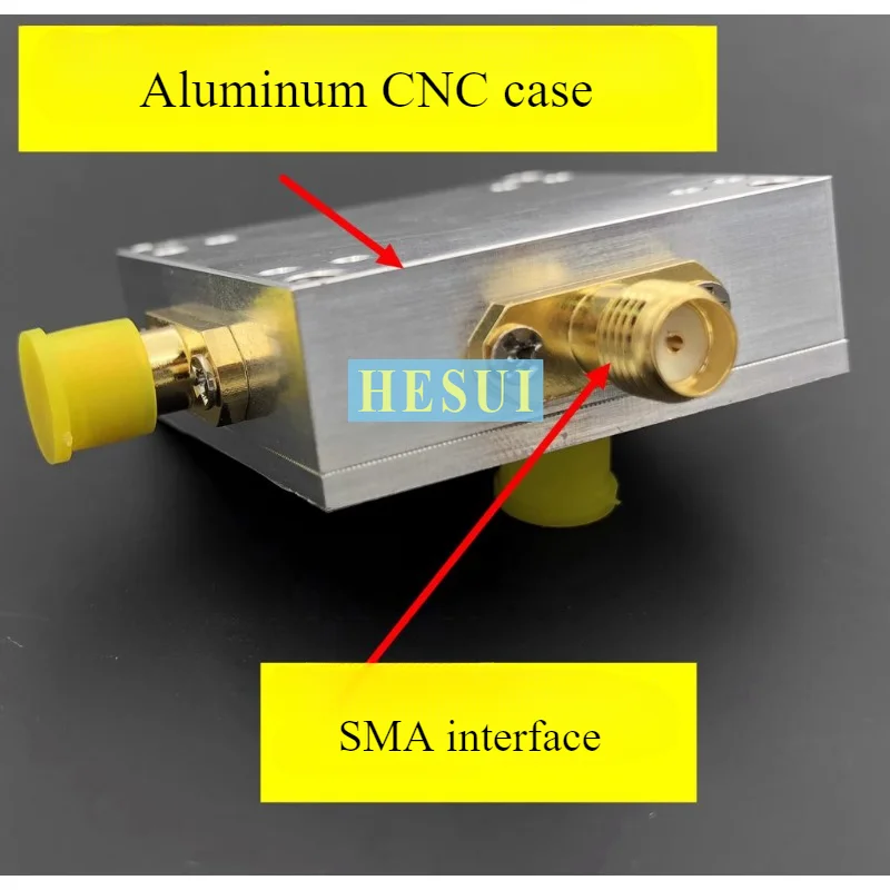 HMC412 module passive mixer 8-16GHZ RF input DC-2.5GHZ output CNC enclosure