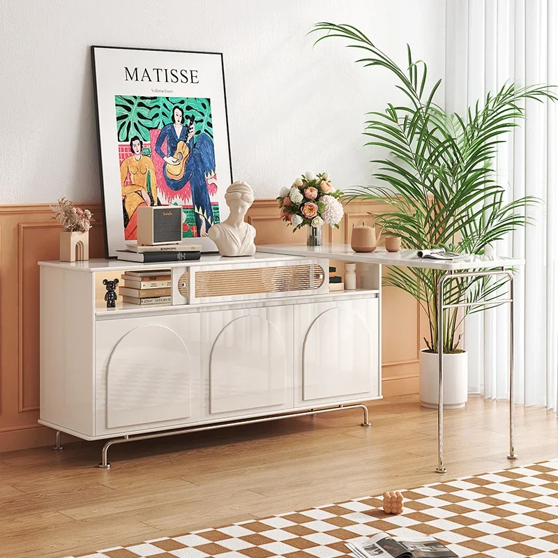 

2003Боковой шкаф для еды, современный простой шкаф для хранения, встроенный настенный кухонный шкафчик, боковой шкаф, стеклянный чайный шкаф