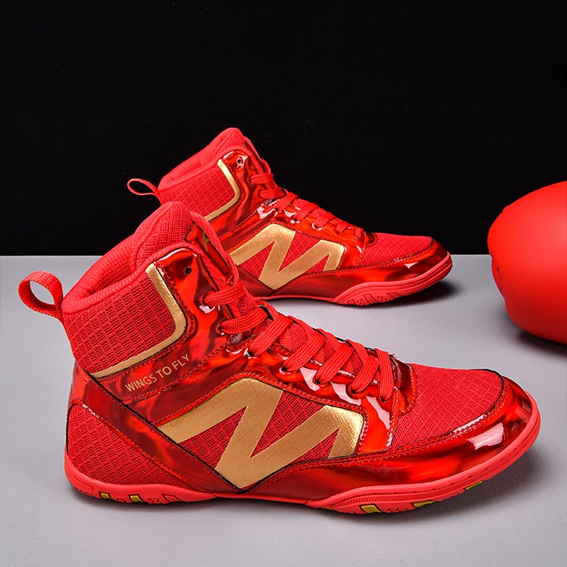 

Hot Selling Outdoor Wear-resistant Wrestling Shoes Autumn Stable Support Boxing Shoes and Comfortable Training Sports Shoes
