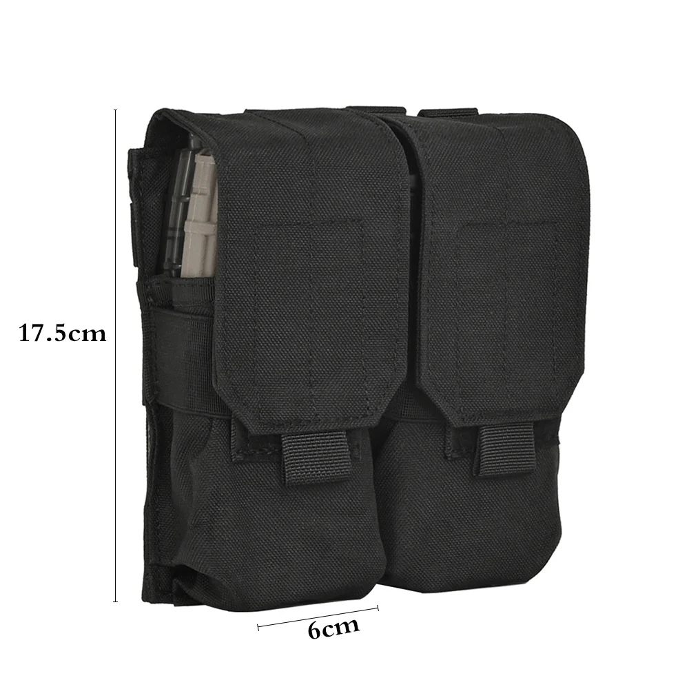 Tactical Molle Double Magazine Pouch Rifle Airsoft Paintball Shooting Holder Pack Mag Bag Carrier per M4 AK47 AR15 5.56 7.62mm