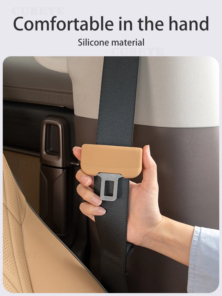 Car Seatbelt Buckle Cover Silicone Anti-scratch Protector Safety Belt Buckle Guard Car Accessories Interior