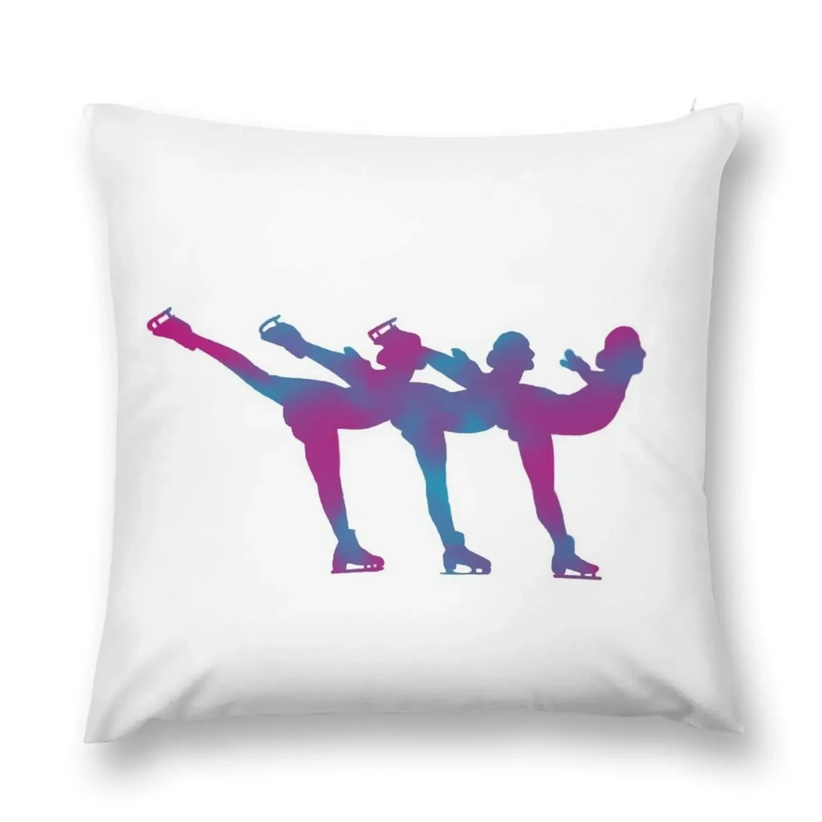 Synchronized Skating Spirals Throw Pillow christmas ornaments 2025 Christmas Pillow pillow