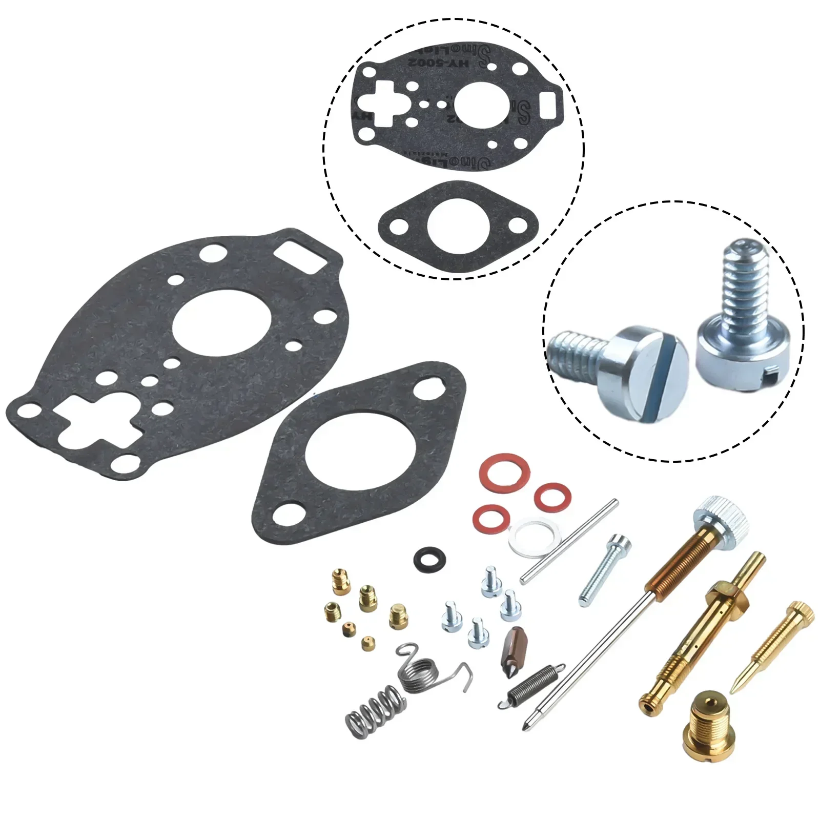 

Replacement Carburetor Overhaul Kit for Tractor Models For 2N 8N 9N with Schebler TSX33 TSX241 Compatible Components
