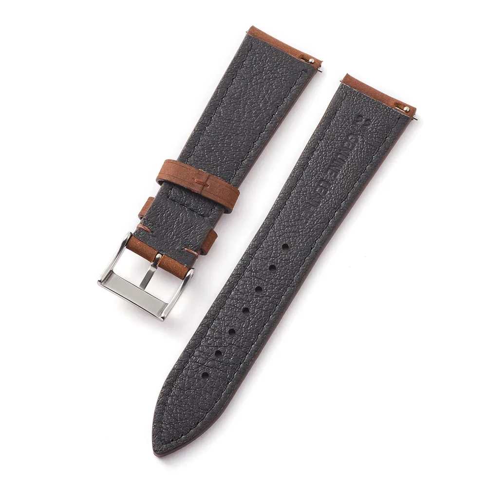 Crazy Horse Leather Watchband 18mm 20mm 22mm Genuine Leather Watch Strap Quick Release Retro Leather Belts Bracelets