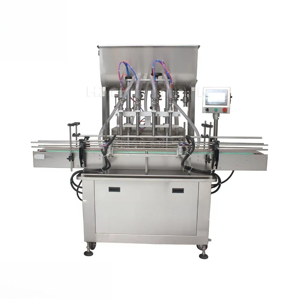 HZPK Rotor Pump Lobe High Viscosity Thick Sauce Paste Lotion Automatic Liquid Filling Machine 500 ml