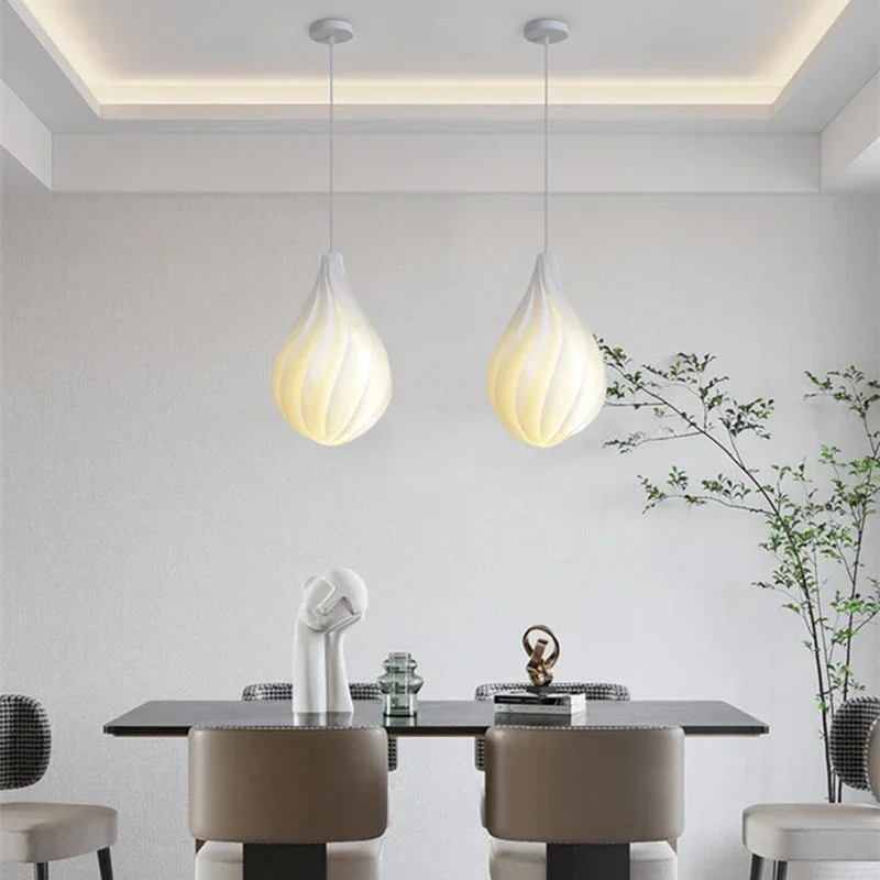 french-white-pvc-wave-chandelier-bedroom-study-bar-desk-flower-suspension-lamps-office-household-led-decorative-lighting-fixture