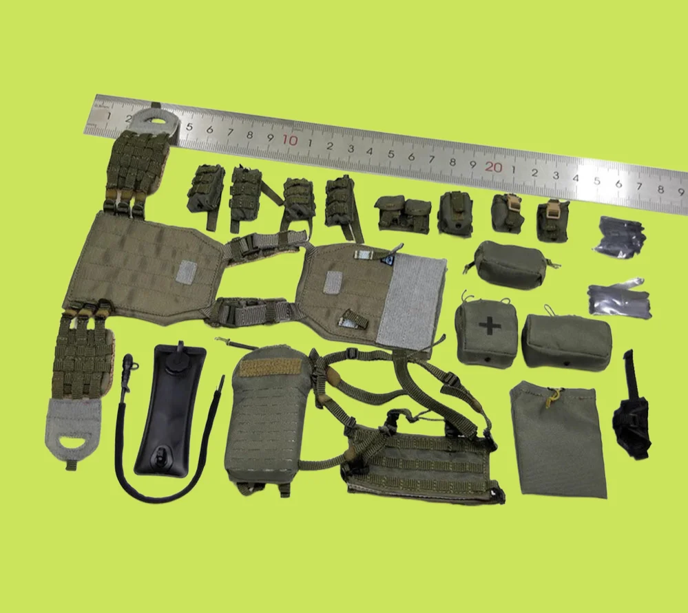 1/6th DAM 78093 ทหารรัสเซียแอ็คชั่นฟิกเกอร์มินิของเล่นรุ่นแขวนกระเป๋าเสื้อกั๊กมัลติฟังก์ชั่นสำหรับ 12 "DAMTOYS