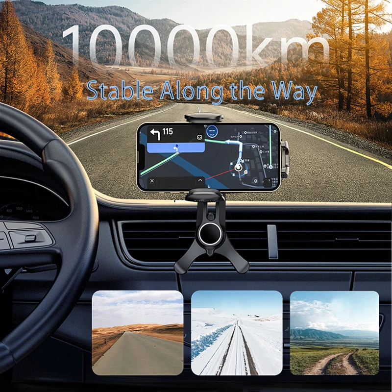 Car Vent Phone Mount, [Never Blocking Vent, Enjoy The Comfort of The A/C] Hands-Free Universal Extension Clip Air Phone Holder