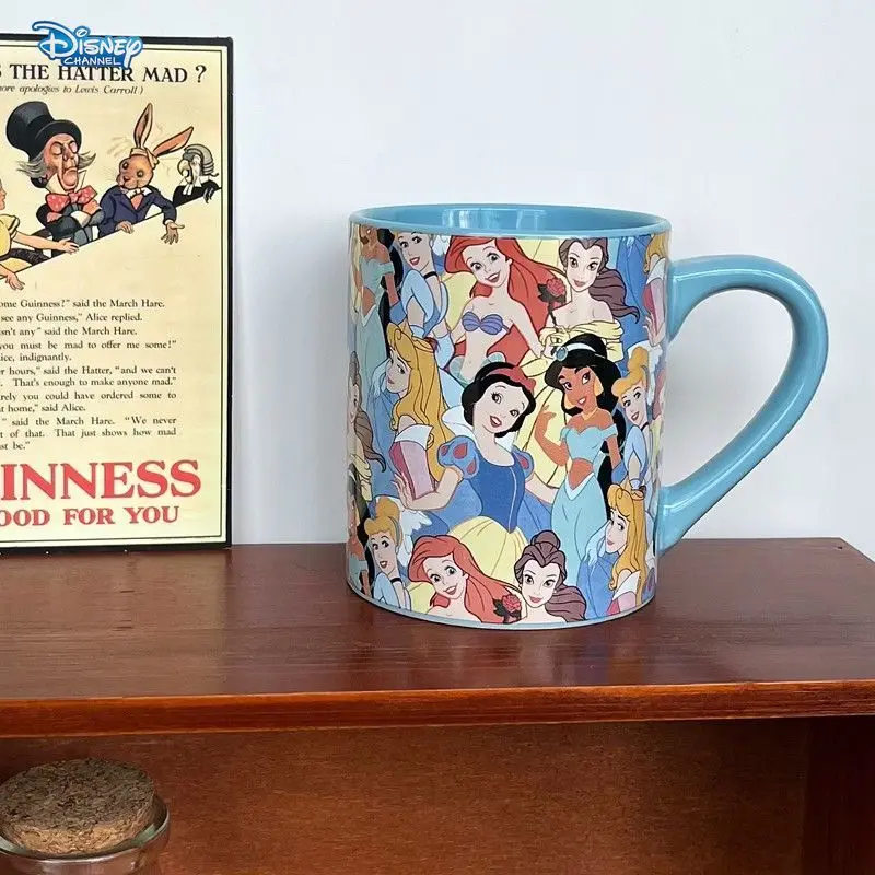 Disney Princess Belle Ariel Mermaid Aurora Snow White Cindy Mug Water Cup mugs coffee cups Personality Creative