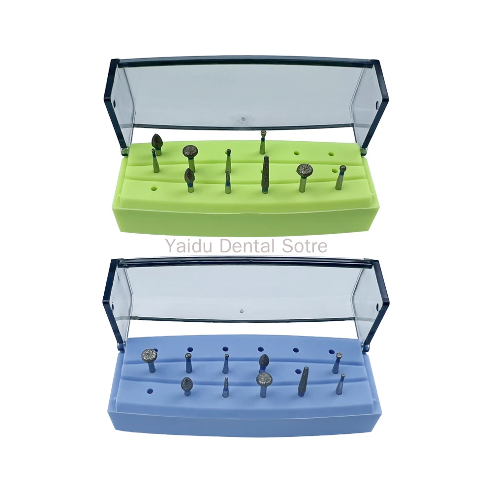 30 Holes 5Boxes Dental Bur Holder Box Dentistry Grinding Head Plastic Endo Instrument Drill Placement Disinfection Case