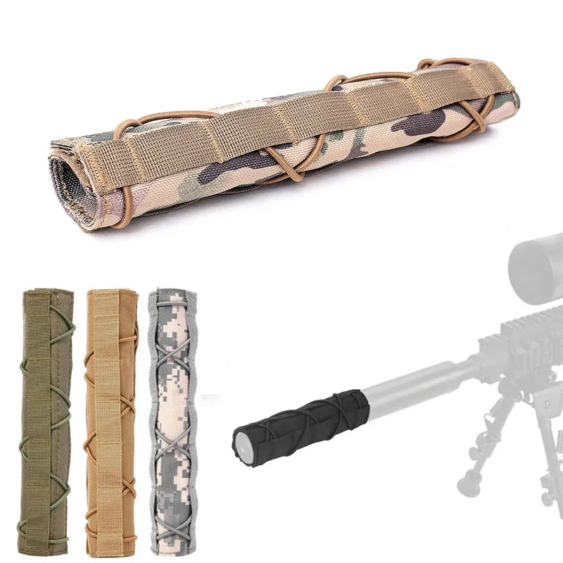 

Hunting Airsoft Suppressor Silencer Cover Air Sniper Gun Shooting Muffler Sleeve Heat Cover Shield Baffler Protector