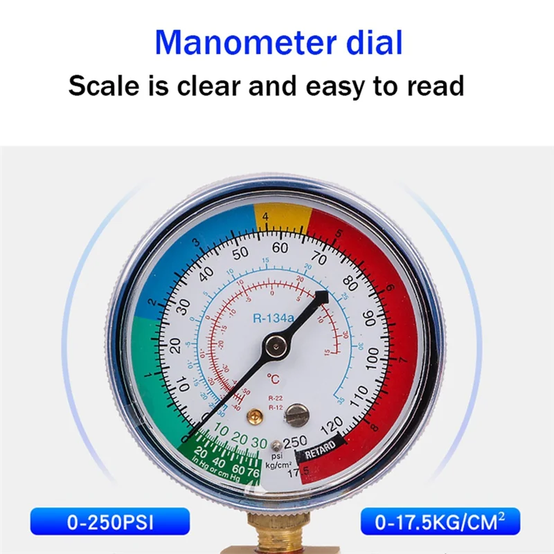

Автомобильная зарядная труба хладагента с измерительным манометром, инструменты для автомобильного кондиционера Freon R134, прочный шланг для заправки кондиционера